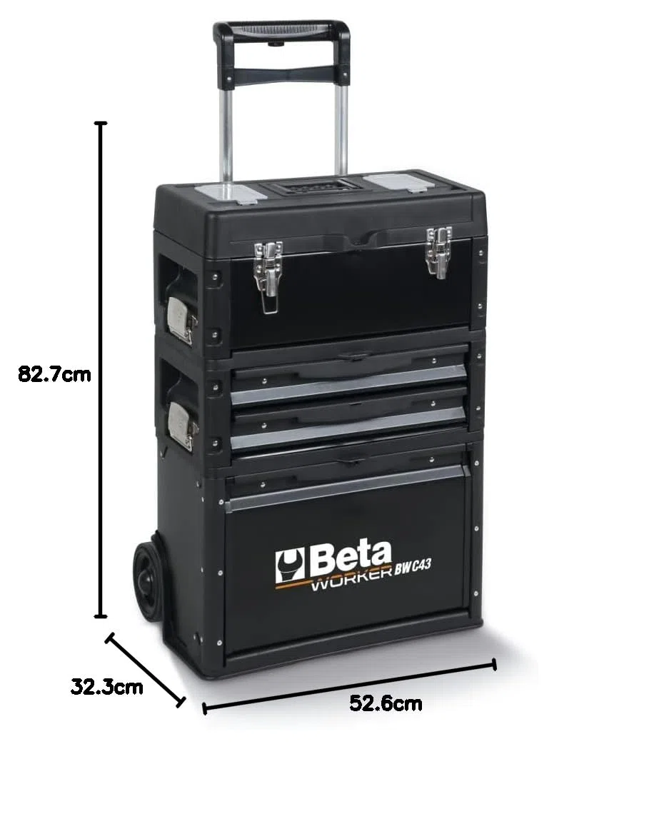 Beta BW C43 Werkzeugtrolley mit drei stapelbaren Modulen