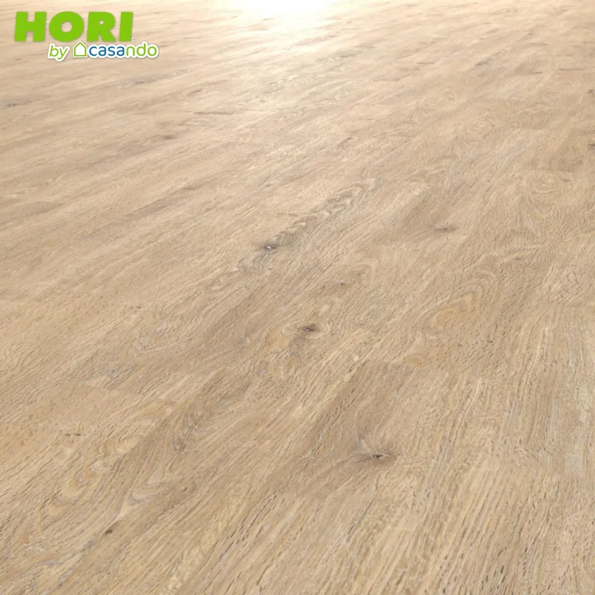 HORI Klick Hartvinylboden Rigid SPC Landhausdiele Holzoptik - Klick-Vinyl mit Trittschalldämmung - schwimmende Verlegung - - 122 x 18 x 0,35 cm - 2,2 m² - 10 Dielen