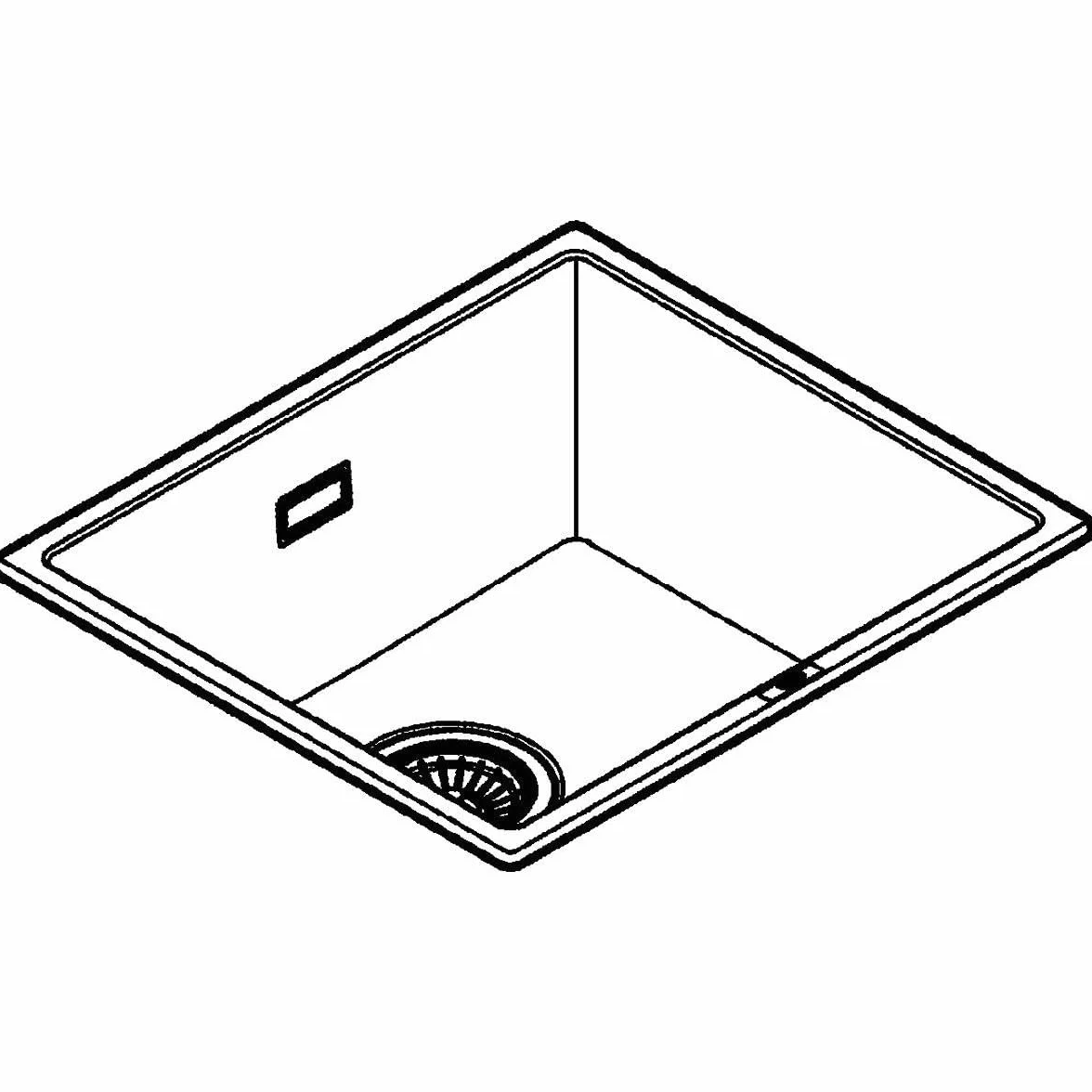 Grohe K700 Unterbau Kompositspüle granit schwarz 31653AP0 45.7 x 40.6 cm