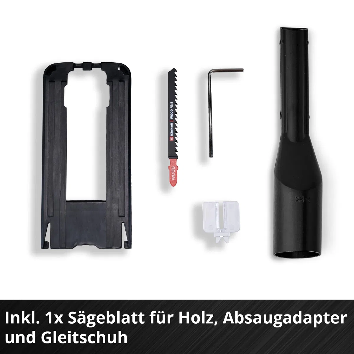 Einhell Akku-Stichsäge TC-JS 18 Li Power X-Change (Li-Ion, 18V, 20 mm Hubhöhe, max. 45° Schrägschnitte, Pendelhubfunktion, werkzeuglose Sägeblattaufnahme, inkl. Sägeblatt, ohne Akku und Ladegerät)