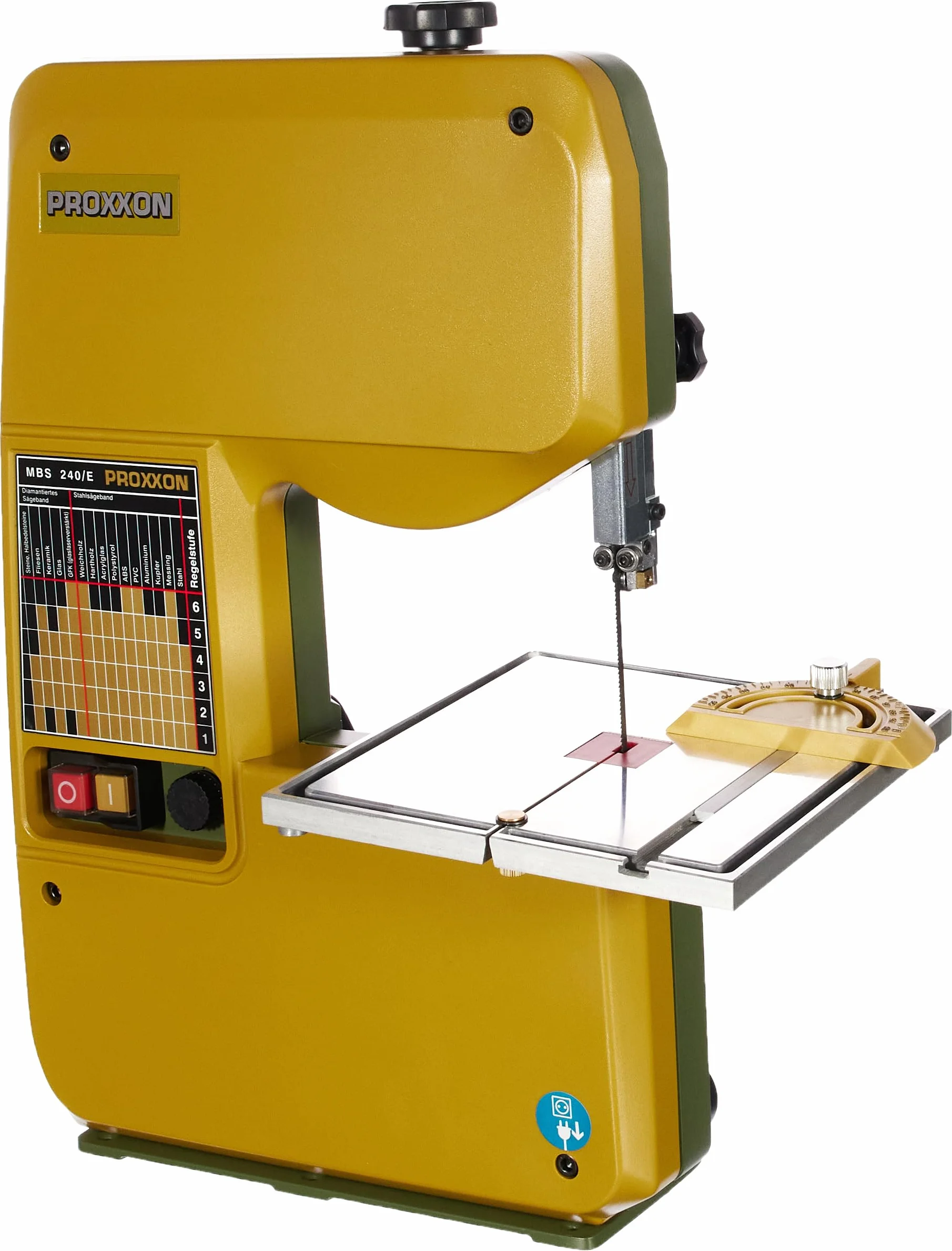 PROXXON 27172 Bandsäge MBS240/E mit Drehzahlsteuerung 230 Volt Anschluß 85 Watt