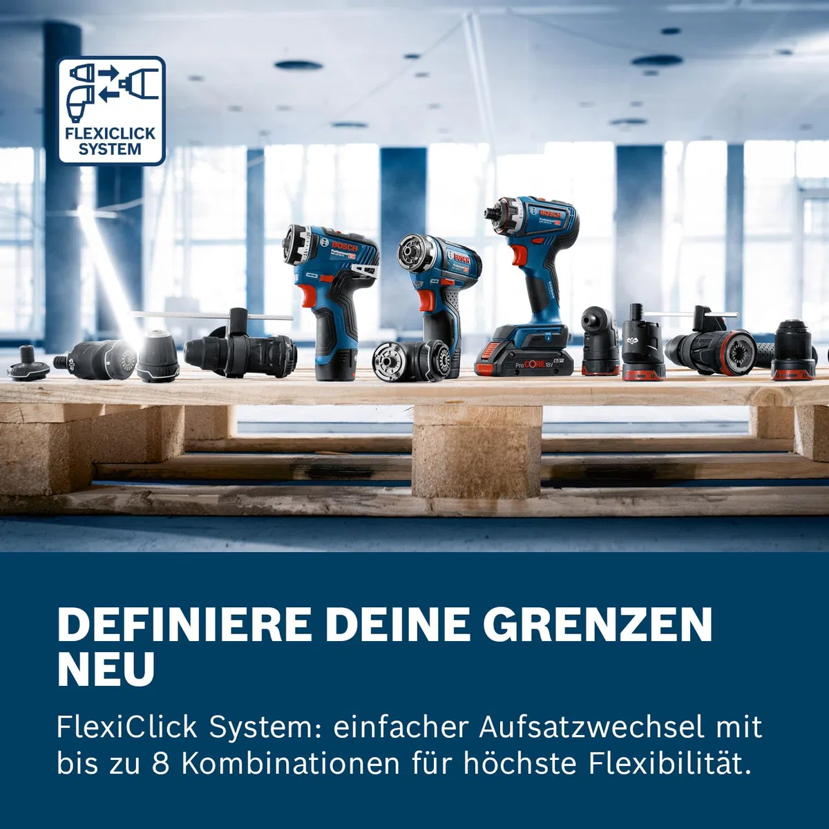 Bosch Professional 12V System Akku Bohrschrauber GSR 12V-35 FC - FlexiClick System (ohne Akku/Ladegerät)