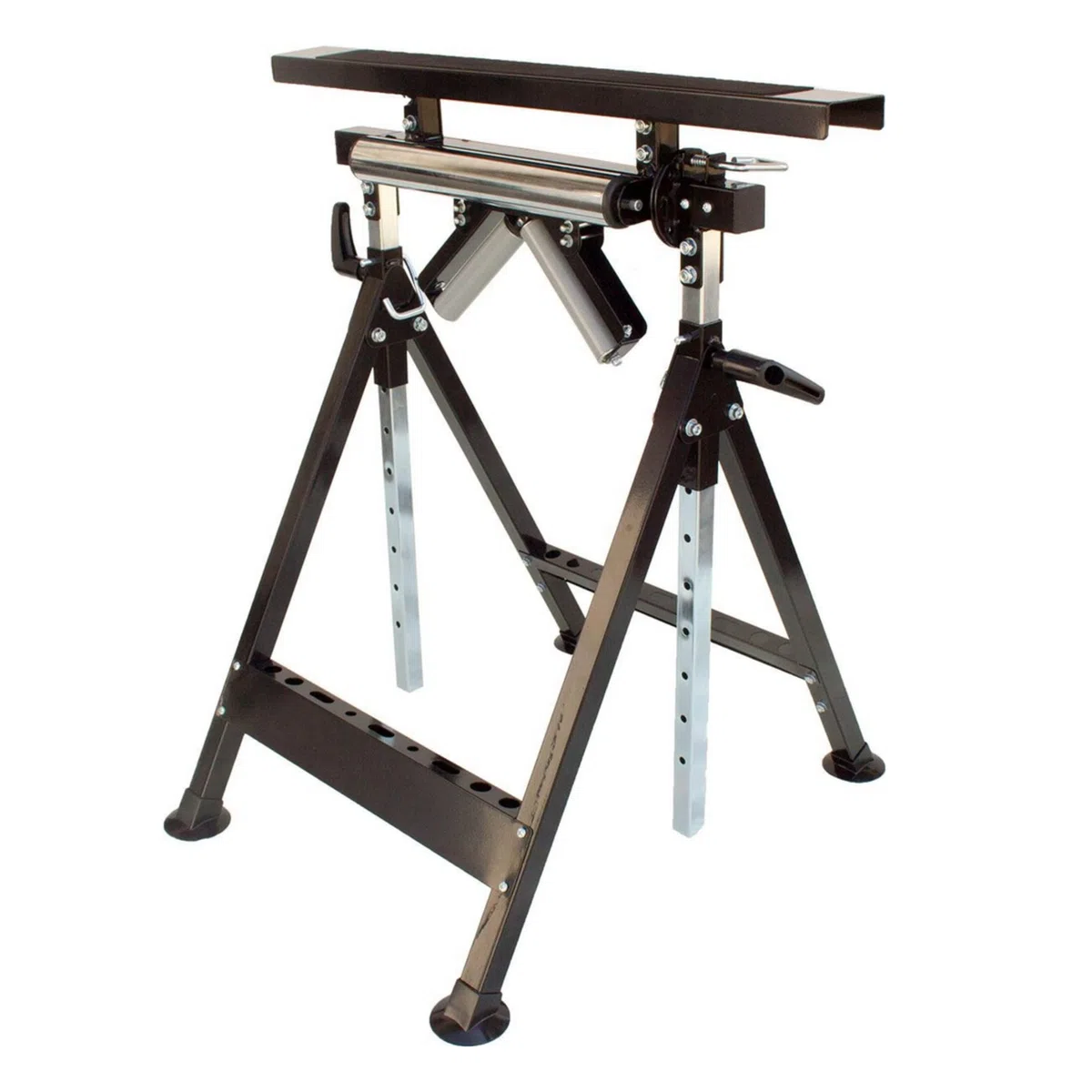 Lemodo Multifunktions-Arbeitsbock 4 in 1 höhenverstellbar 83–129 cm klappbarer Montagebock aus Stahl bis 200 kg Tragkraft