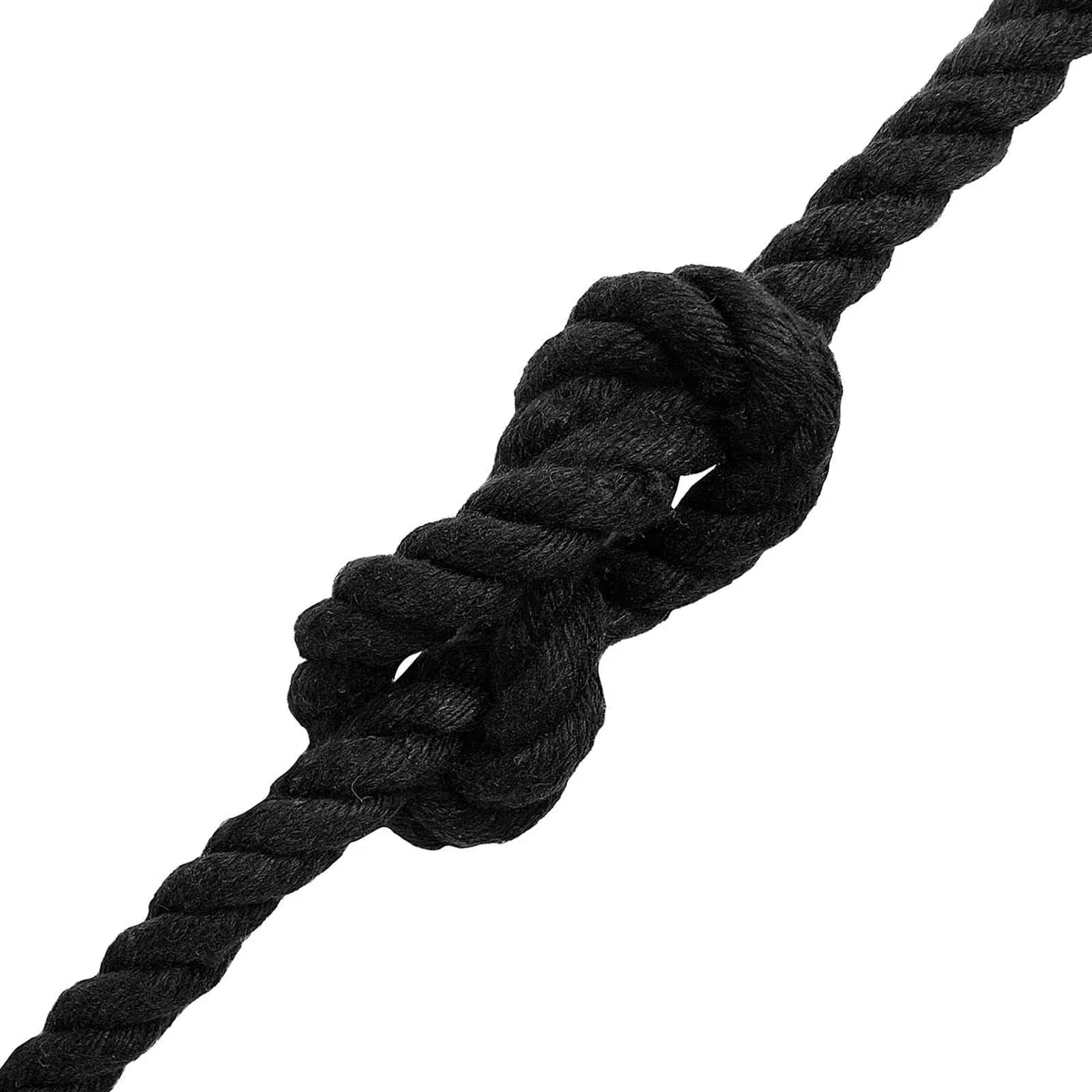 Baumwollseil 250m Kordel 10mm Schwarz, 3-lagig gedrehtes Naturseil aus 100% Baumwolle, Robustes Makramee Garn für DIY Bastelarbeiten, Deko und Garten