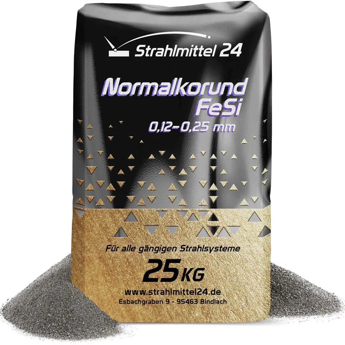Samore 25 KG Normalkorund FeSi 0,12-0,25 mm Strahlmittel