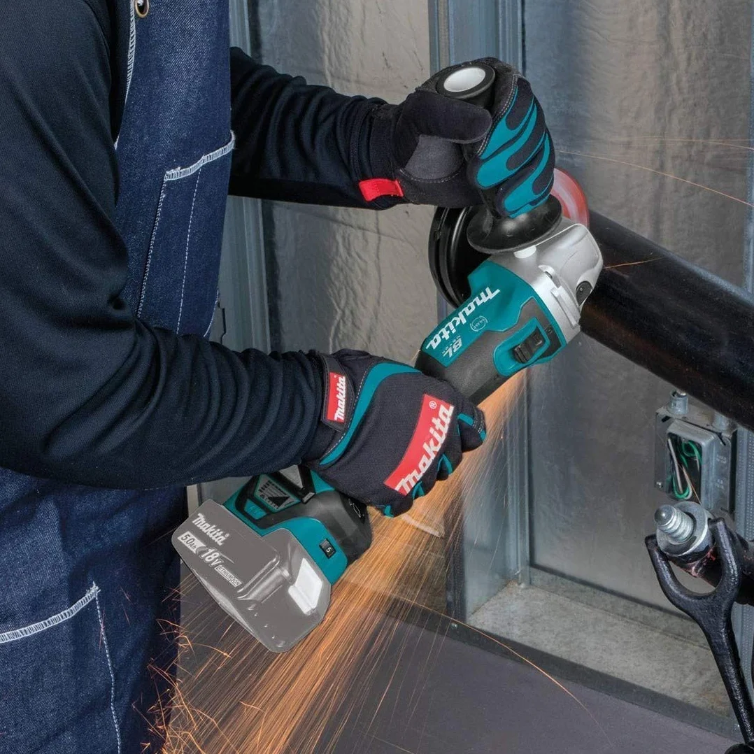 Makita DGA513RTJ Akku-Winkelschleifer 18 V / 5,0 Ah, 2 Akkus + Ladegerät Im MAKPAC