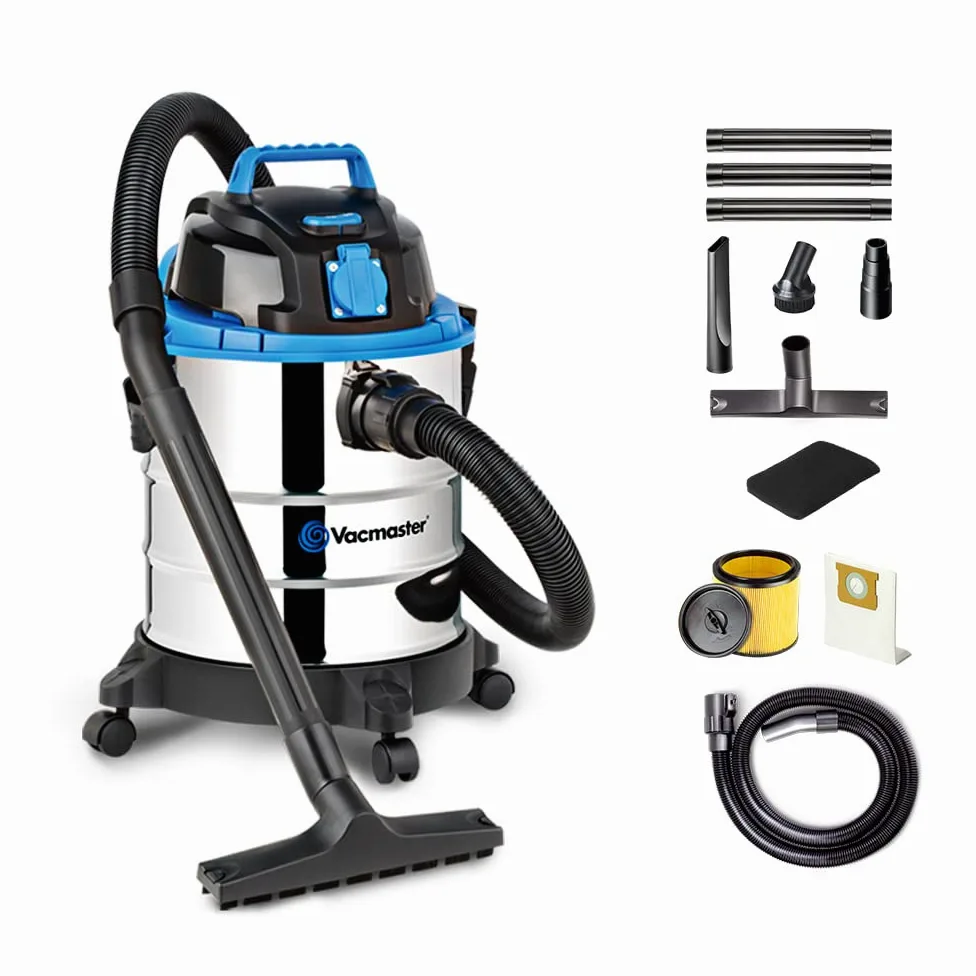 Vacmaster VQ1220SC Nass Trockensauger Industriestaubsauger Staubsauger,Blasfunktion,Trocke & Nass Bodenstaubsauger ohne Beutel 1250W 20L