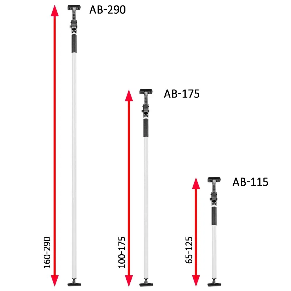 Montagestütze Teleskopstange AB-175 weiß