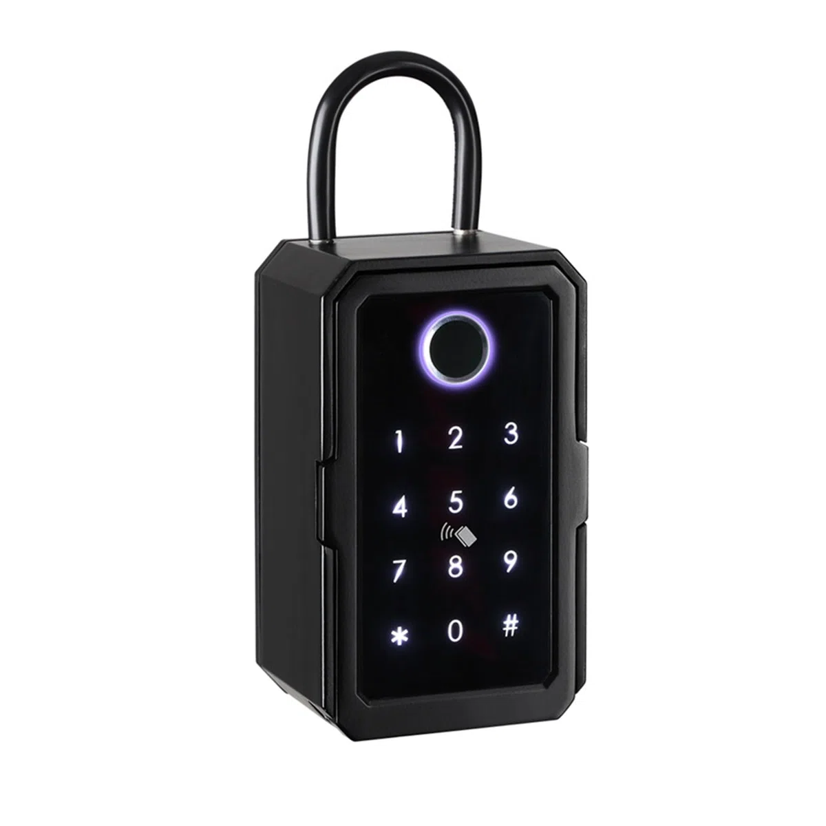 Safe, Schlüsselsafe, Schlüsselsafe Tuya TTLOCK Smart Key Box Finrabdruck App Romote Key Lockbox Sicherheit Digitale Intellinte Schlüsselsicherheit für Geld, Wertsachen(Noir)