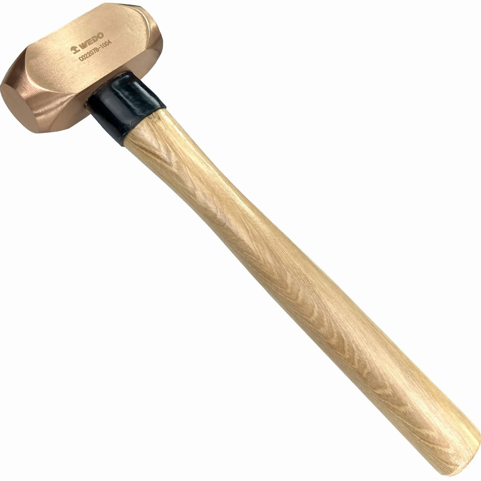 WEDO Fäustel,Kupferhammer,Vorschlaghammer mit Holzgriff,910g,Länge 320mm,Trockenbauhammer,Stemmhammer,Abbruchhammer Einsatz bei Präzisionsabbrucharbeiten