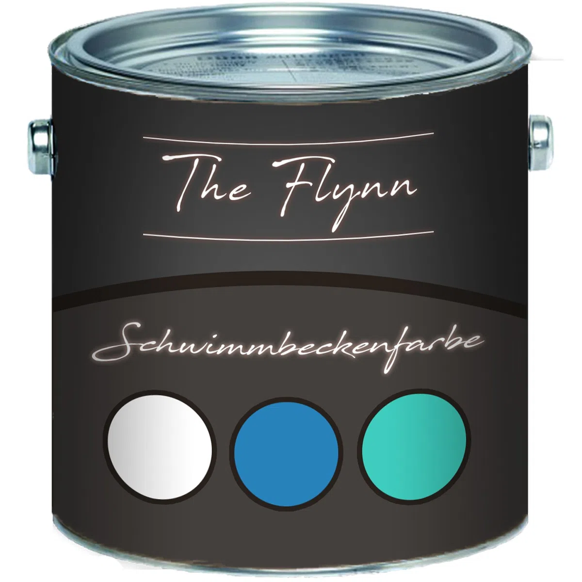 2-K Schwimmbeckenfarbe für GFK/Kunststoff/Polyester mit Härter Poolfarbe Blau Weiß Grün Grau Anthrazitgrau Lichtgrau Seegrün Farbauswahl Schwimmbad-Beschichtung Teichfarbe (1 L, Grün)