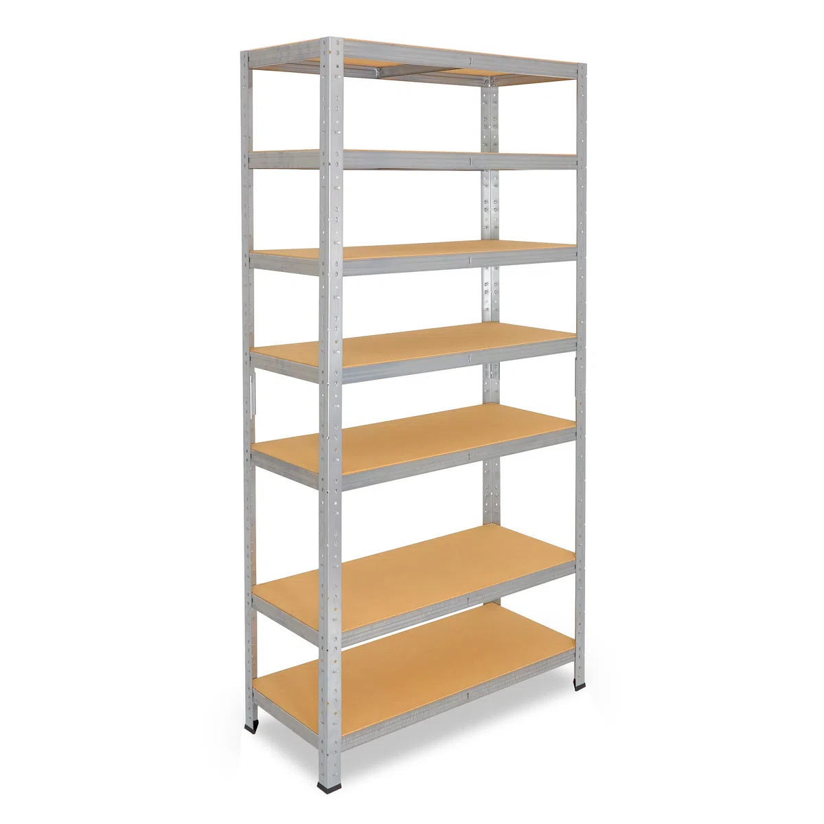 shelfplaza Home 200x80x40 cm Schwerlastregal in verzinkt mit 7 Böden und 125 kg Traglast pro Boden
