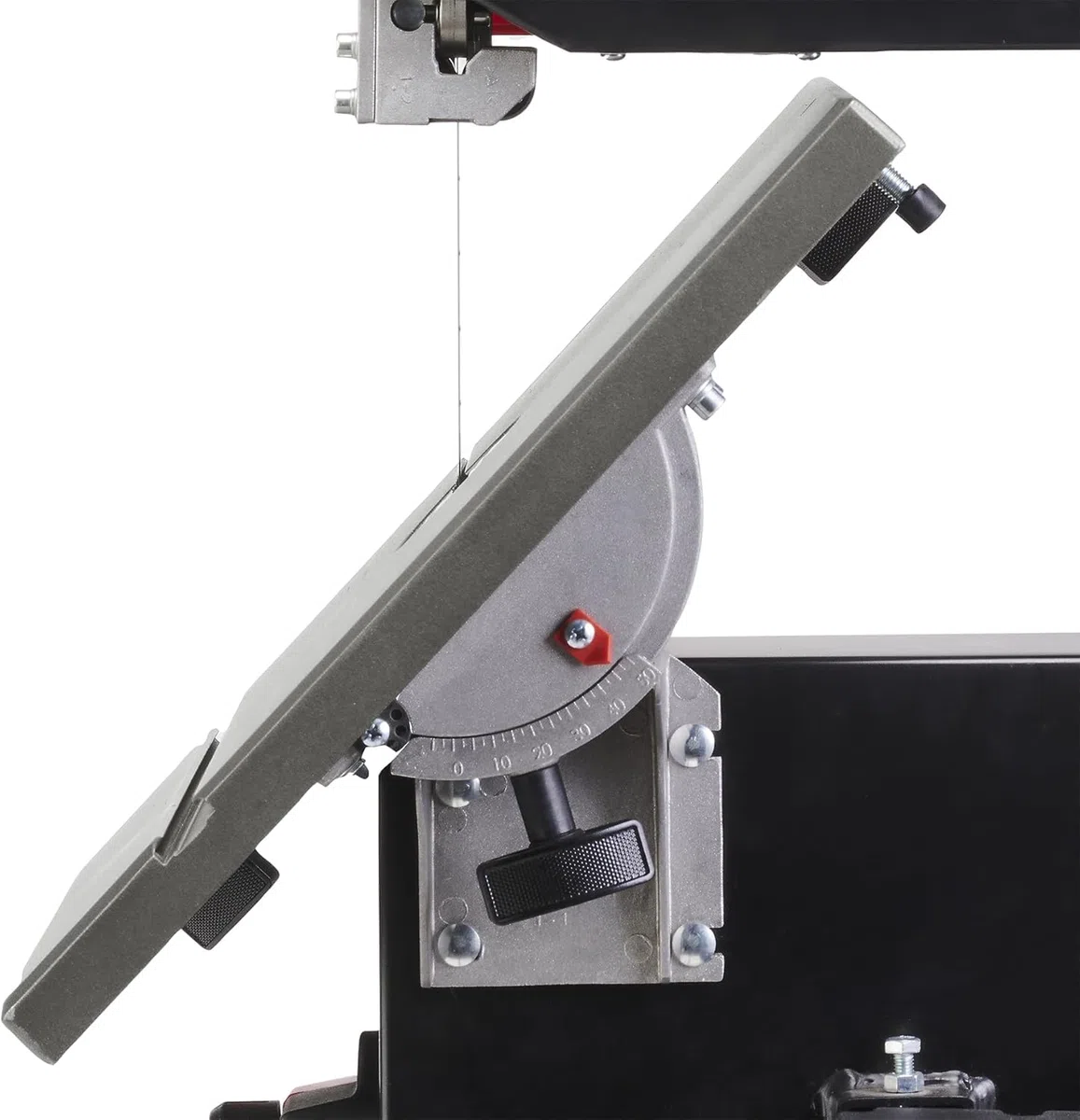 Einhell Bandsäge TC-SB 245 L (400W, max. Sägebandgeschwindigkeit 726m/min, 245 mm Durchlassbreite, max. Schnitthöhe 101 mm, neigbarer Sägetisch, Parallel- und Winkelanschlag, Absauganschluss)