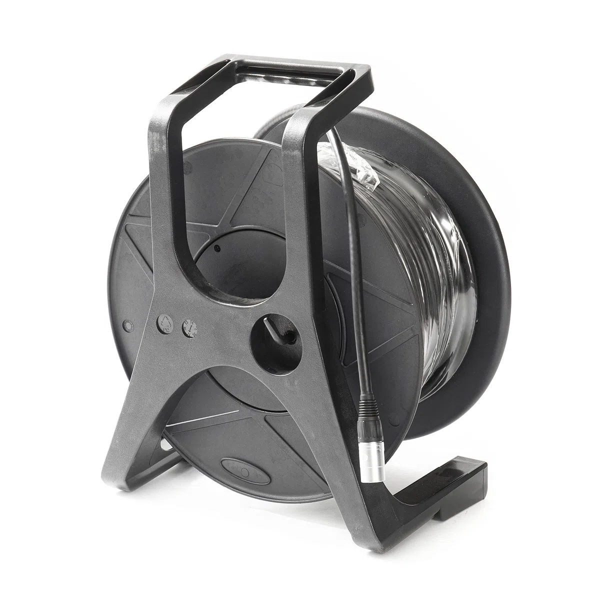 MUSIC STORE CAT5 Kabeltrommel 50m, Neutrik RJ45, Hochwertiges flexibles Kabel, Bruchfestes PVC, Feststellmechanismus, Doppelt geschirmt, Ideal für Mischpult und Stagebox