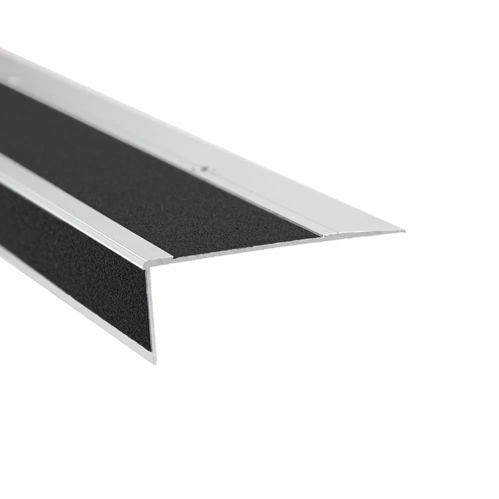 AnTina TAPES® Treppen-Kanten-Profil "General Line" 90 mm, Kanten-Schutz-Profil mit Antirutsch-Beschichtung R13 für Treppen & Stufen (9x100cm, gelb/schwarz)