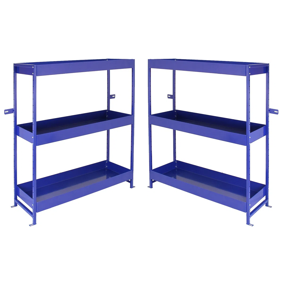 Van-Regal, Aufbewahrung, Metall, Werkzeug-Organisationsregale, Duo, Blau, Werkstatt, Garage, Stahl, 116 x 101 x 36 cm, 2 Stück
