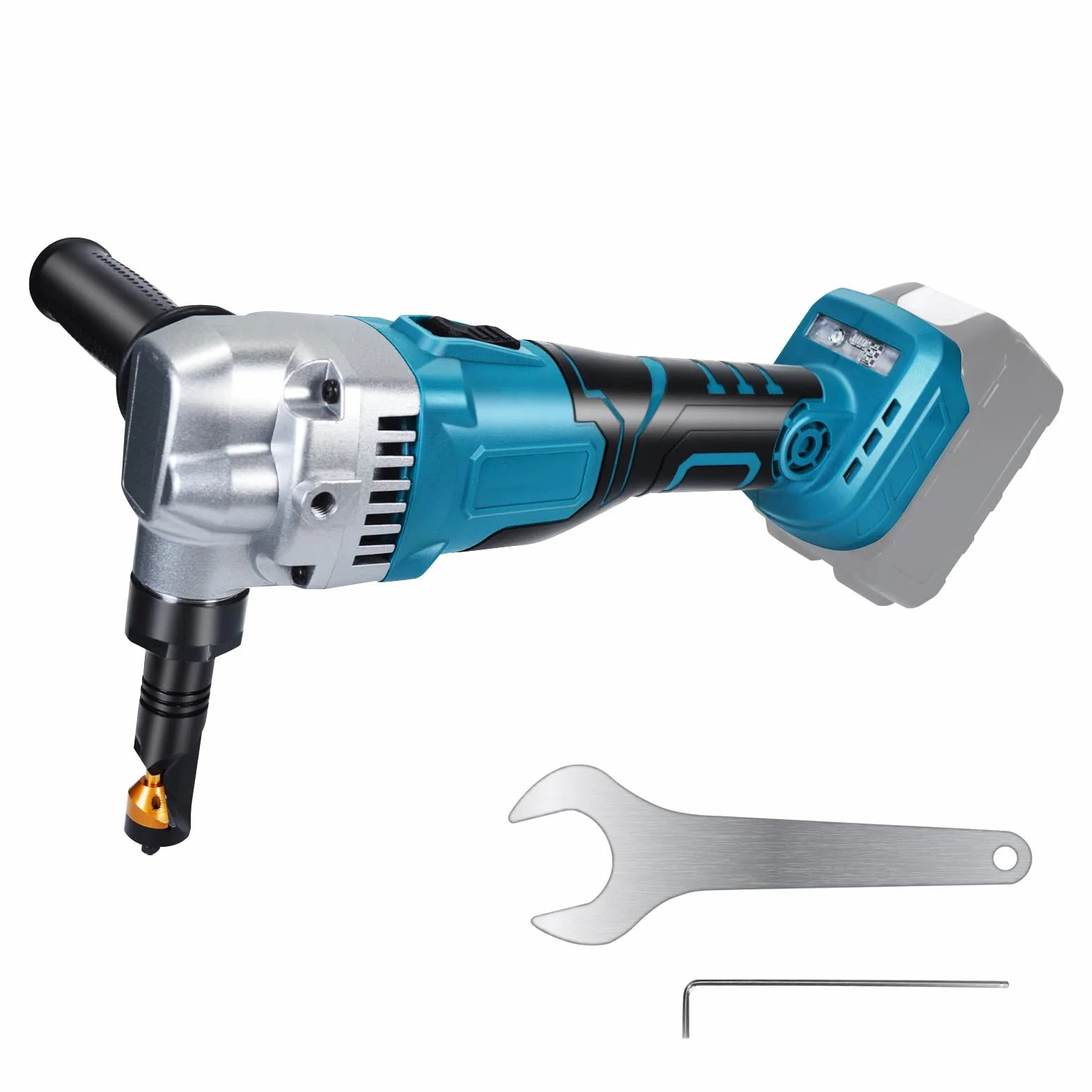 Akkubetriebener Metallknabber Kompatibel mit Makita 18v Max Akku (Akku Nicht Im Lieferumfang Enthalten), 3 Stufige Bürstenlose Elektro-Metallschere Blechknabber Zum Schneiden Von Edelstahl, Aluminium