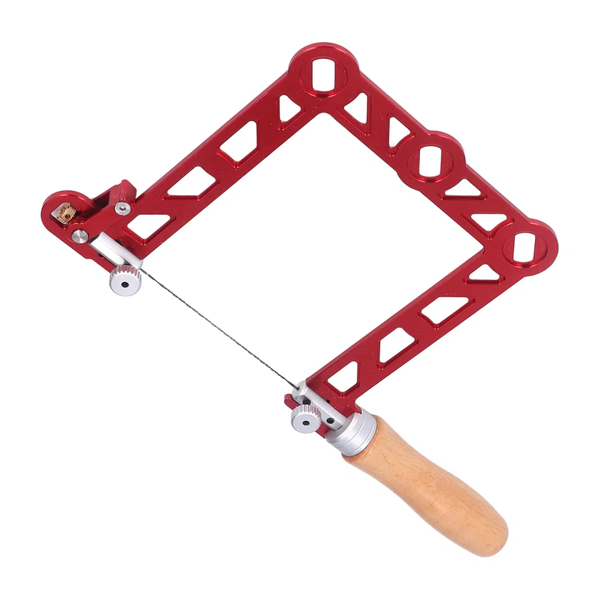 Laubsäge, professionelle Hochleistungs-Handsäge mit Laubrahmen und Ersatzblatt, Holzbearbeitung, multidirektionales Schneide-Handwerkzeug, Laubsäge für Holz, Kunststoff, Gummi, weiches Metall(3in)