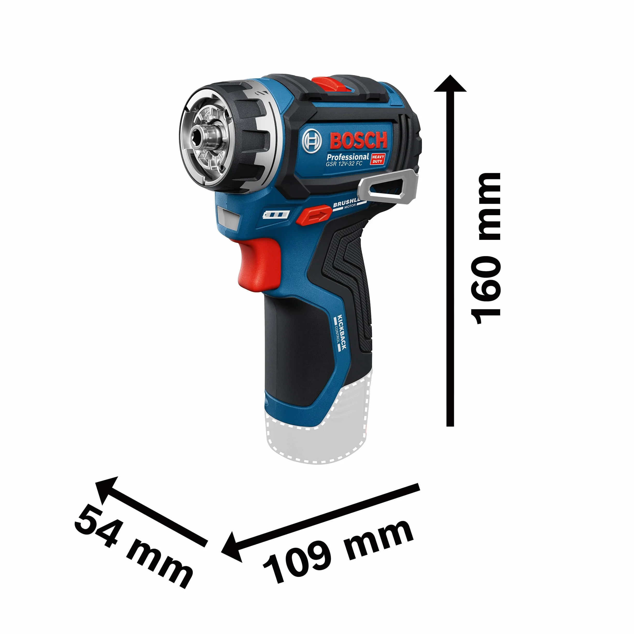 Bosch PRO 12V System Akku-Bohrschrauber GSR12V-32FC (inkl. 2,0 Ah, GAL 12V-20, GFA 12-M, GFA 12-X, GFA 12-E, GFA 12-W, L-BOXX)