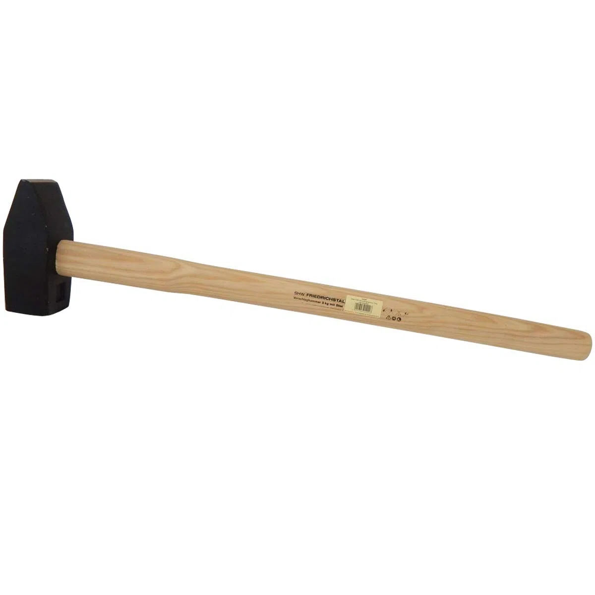 Vorschlaghammer 5kg mit 80cm Holzstiel. Ideal für Baustellen und Heimwerker von SHW-FIRE