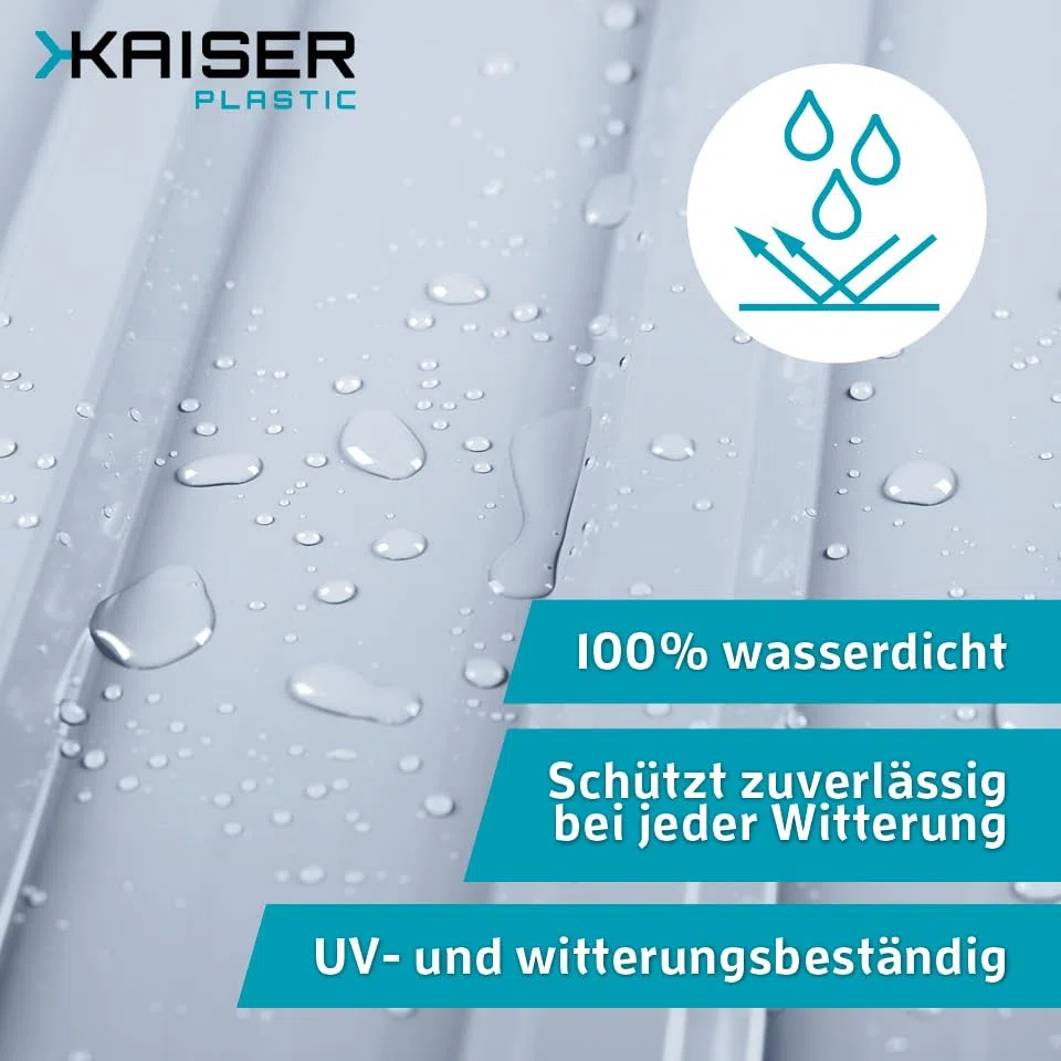 Kaiser plastic Wellplatte Trapez glatt und klar 90 x 250 cm 76/18-1mm Stärke Made in Germany 10 Stück