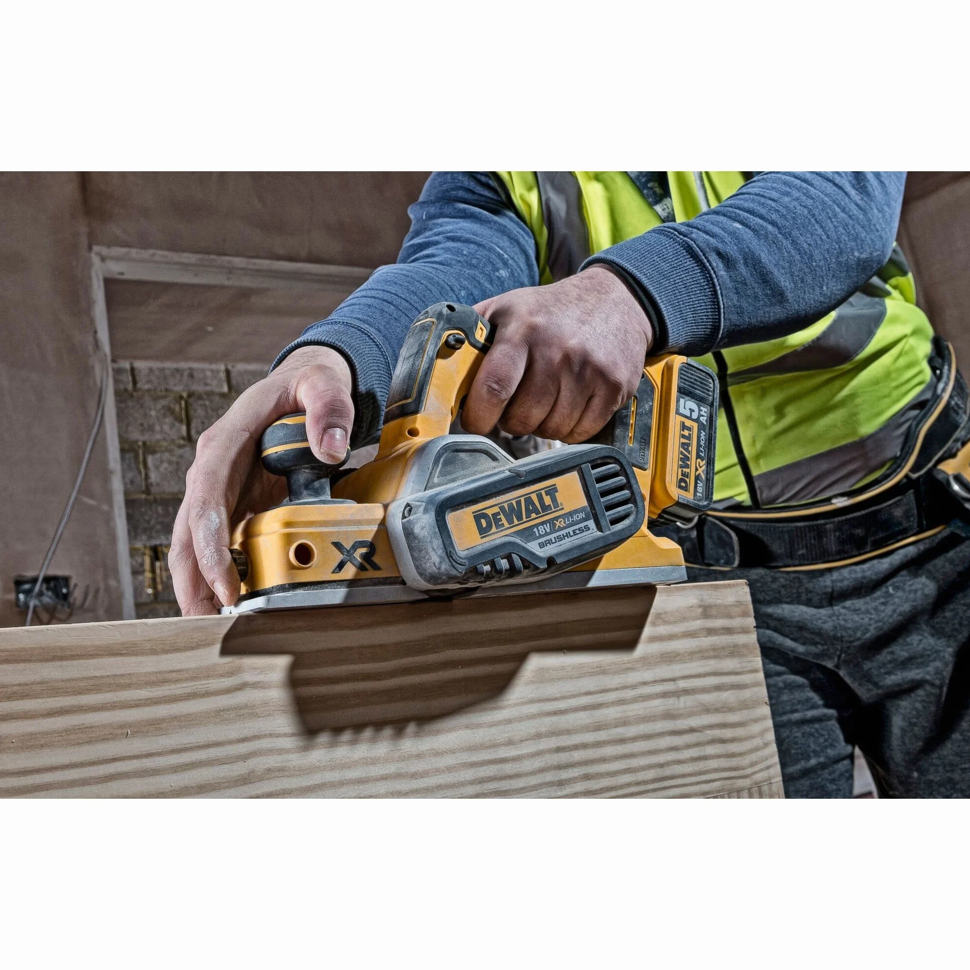 DEWALT DCP580N 18 V, XR Li-ion Brushless Cordless Planer, Gelb