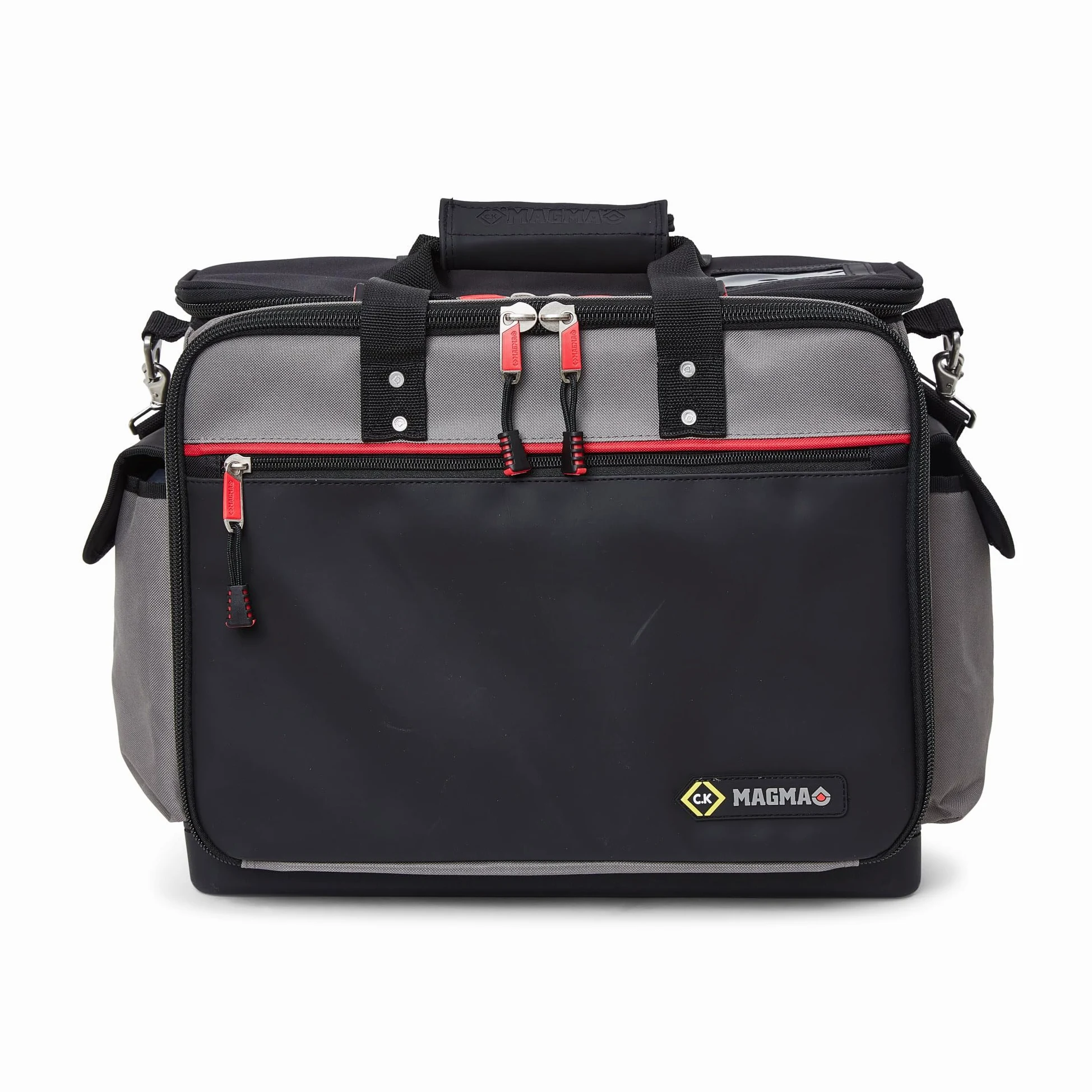 C.K Magma Werkzeugtasche Tech Tool Case Max, 50 Fächer, Laptopfach, extra breites Hauptfach, wasserdichter Gummiboden, robuste Werkzeug Aufbewahrung für Elektriker, Techniker und Handwerker, CK MA2639