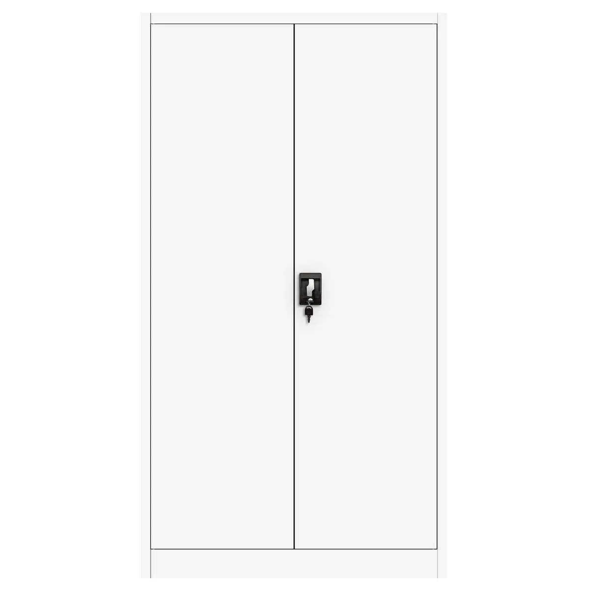Jan Nowak 4er Set Aktenschrank C001 Metallschrank Stahlschrank Werkzeugschrank Büroschrank Lagerschrank Universalschrank Pulverbeschichtung Flügeltüren 185 cm x 90 cm x 40 cm (weiß/weiß)