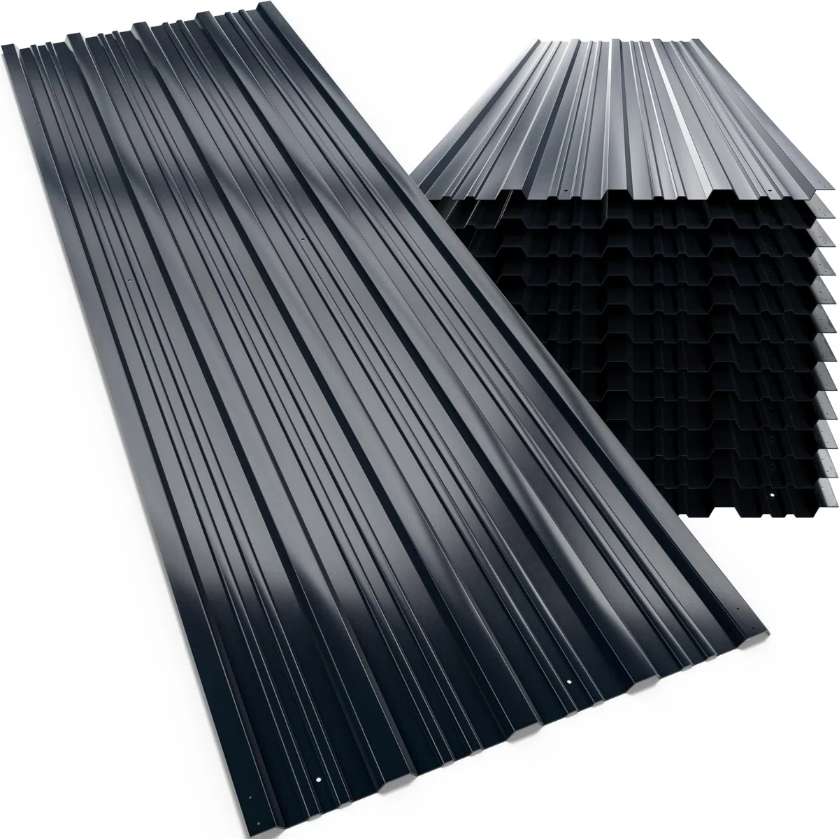 GARDEBRUK Trapezblech 129x46cm 7m² verzinkt Dachblech anthrazit