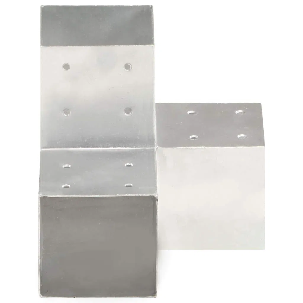 Tidyard 4 Stk. Pfostenverbinder Y-Form Pfostenecke Verzinktes Metall 101 x 101 mm