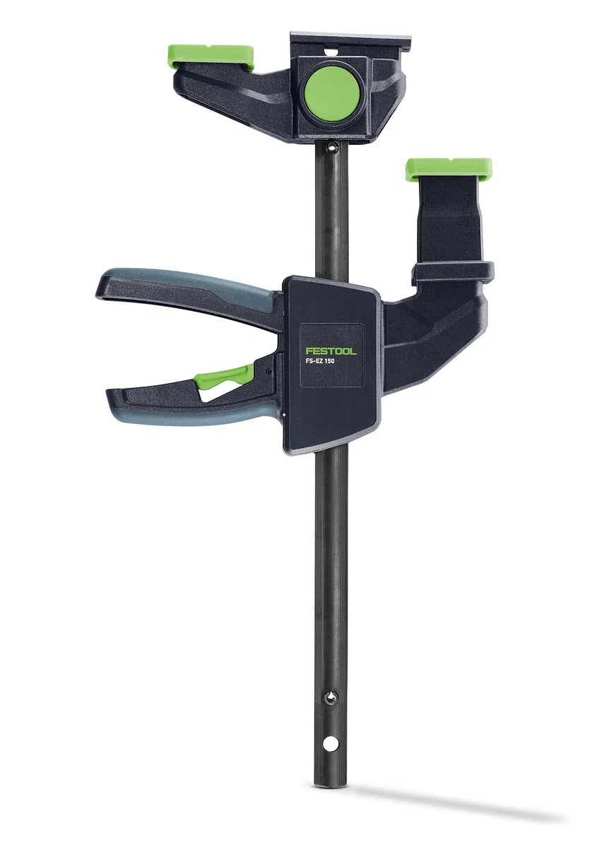 Festool Einhandzwinge FS-EZ 150/2 – Schnellspannzwinge Set, 2-teilig, für Führungsschiene & MFT