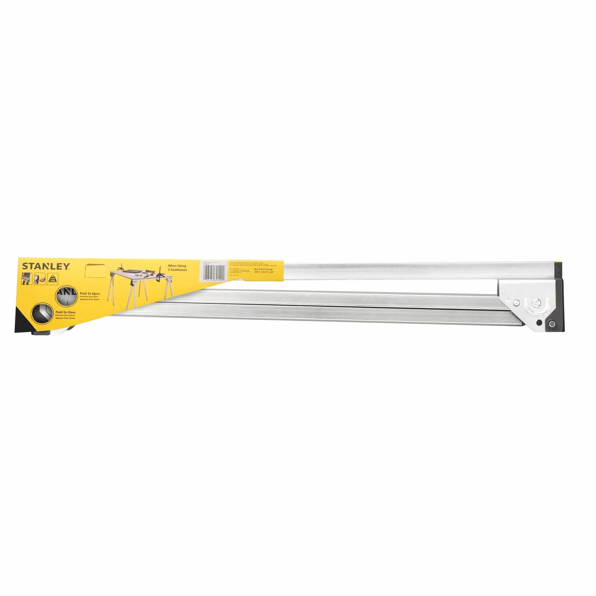 Stanley STST81337-1 Unterstellbock-Paar aus Metall Höhe 736mm belastbar bis 340 kg, Silber, Multicolor