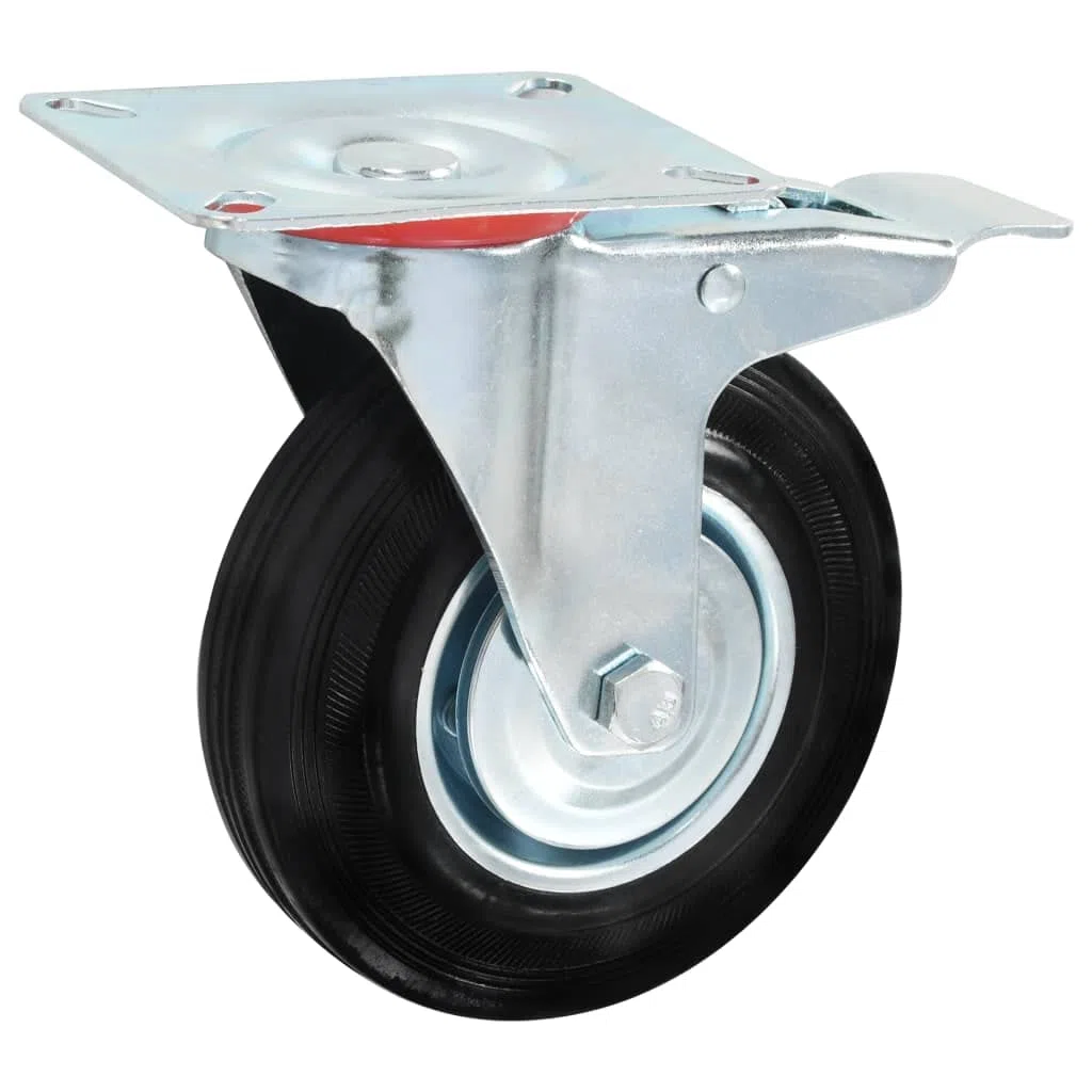 24 Stück Lenkrollen 125 mm Möbelrollen Rollen für Wagen und Werkbänke