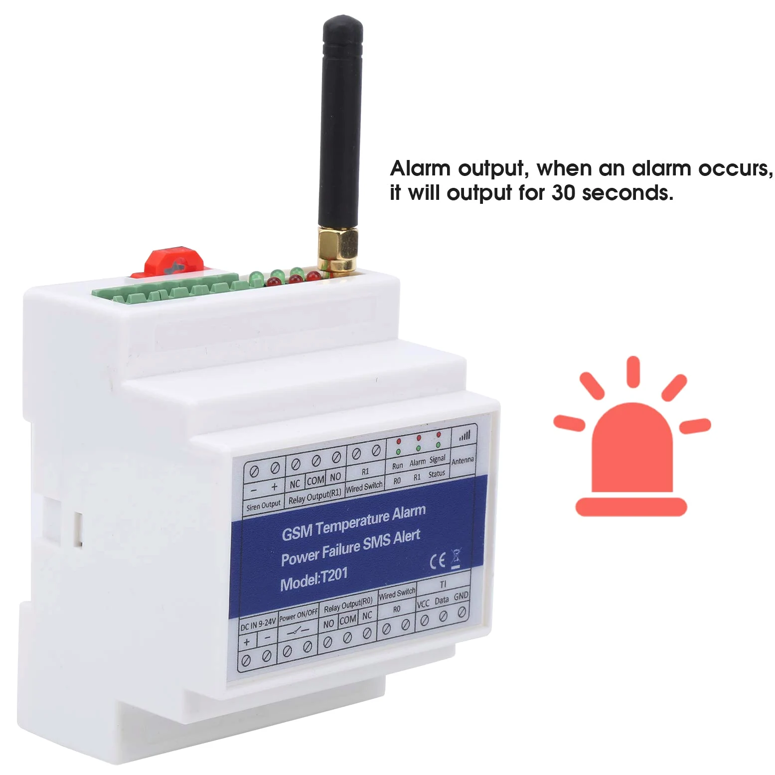 Sonew GSM Fernschalter, GSM Modul SMS Controller Alarm Temperatur Alarm Leistungsstatus Überwachung Timer-Bericht des Fernrelais Schalters
