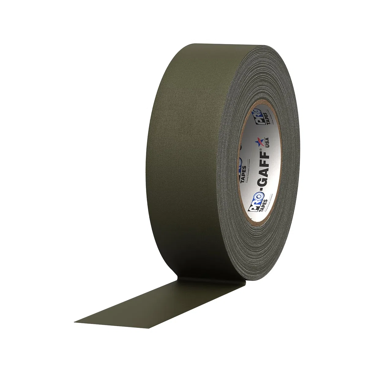 ProTapes 840178015877 Pro Gaff Premium Reinigungstuch matt Gaffers Tape mit Gummi Kleber, 11 Mil Dick, 55 YD. Länge, 5,1 cm Breite, Olive Drab