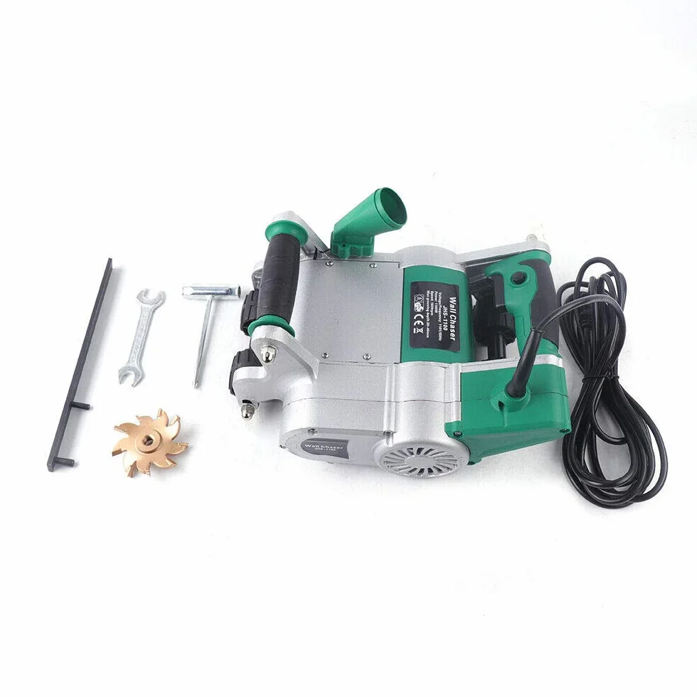 220V Elektrische Schlitzfräse 1100W Backsteinmauer Beton Schneiden Slotting Maschine Wand-Strehler Maschinen Betonschneider Kerbnut-Schneidemaschine