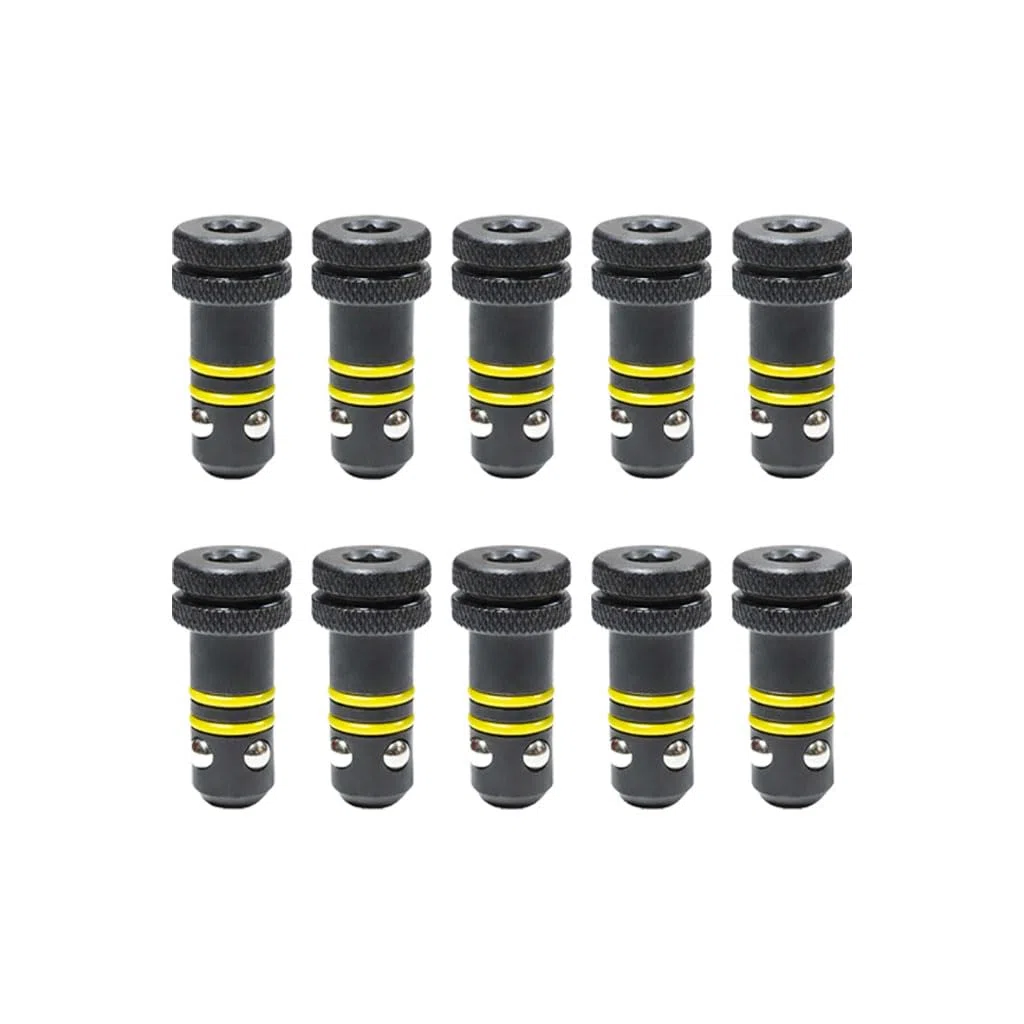 Kugelsperrbolzen Set D28×50 mm (10 Stück) für Schweißtisch & Lochplatte System 28, Stahl brüniert, Positionierbolzen