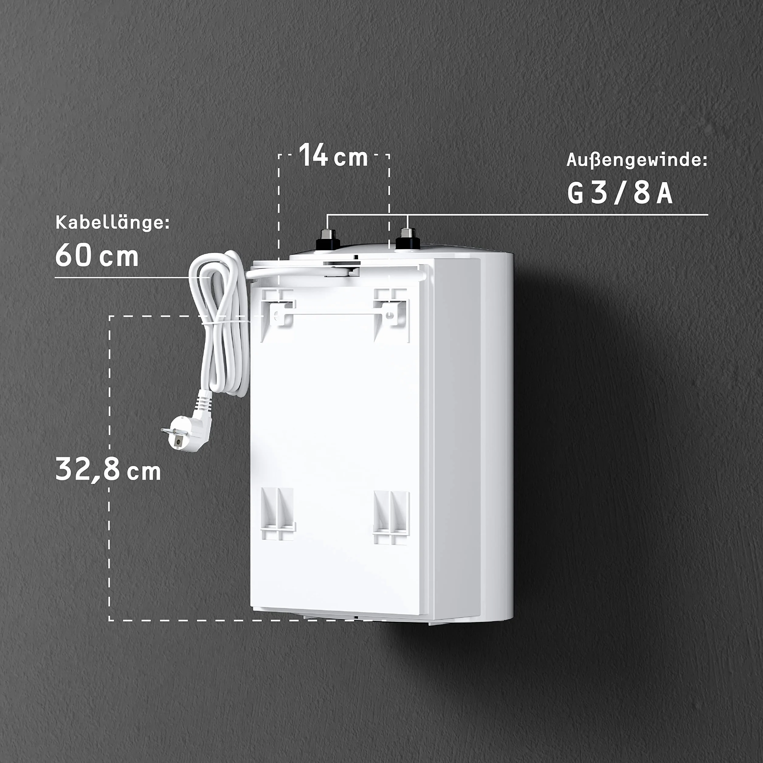 STIEBEL ELTRON druckloser Kleinspeicher SNU 5 SL, 5l, Untertischgerät, Antitropf- und Thermostop-Funktion, mit Stecker 230V, 2 kW, 221115