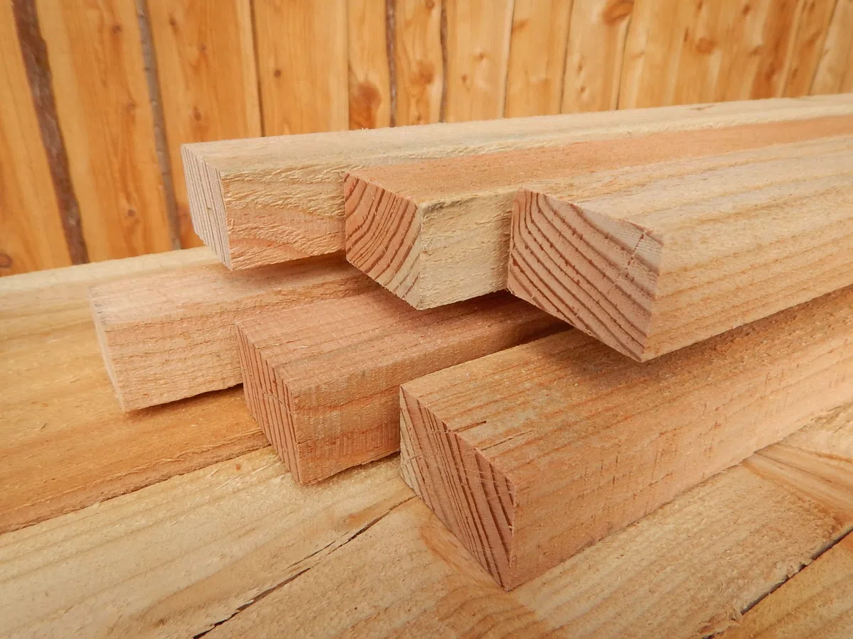 DACHLATTE LÄRCHE HOLZ LATTEN BAUHOLZ HOLZLATTE ZAUN DACH 60x40mm 6x4 200cm (50)