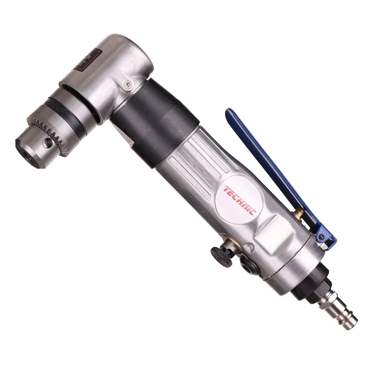 TC TECHNIC AT-5051 Pneumatische Winkelbohrmaschine mit Schlüsselfutter für Bohrer Drehrichtung Einstellmöglichkeit Höhe 95 mm Drehzahl 180 U/min