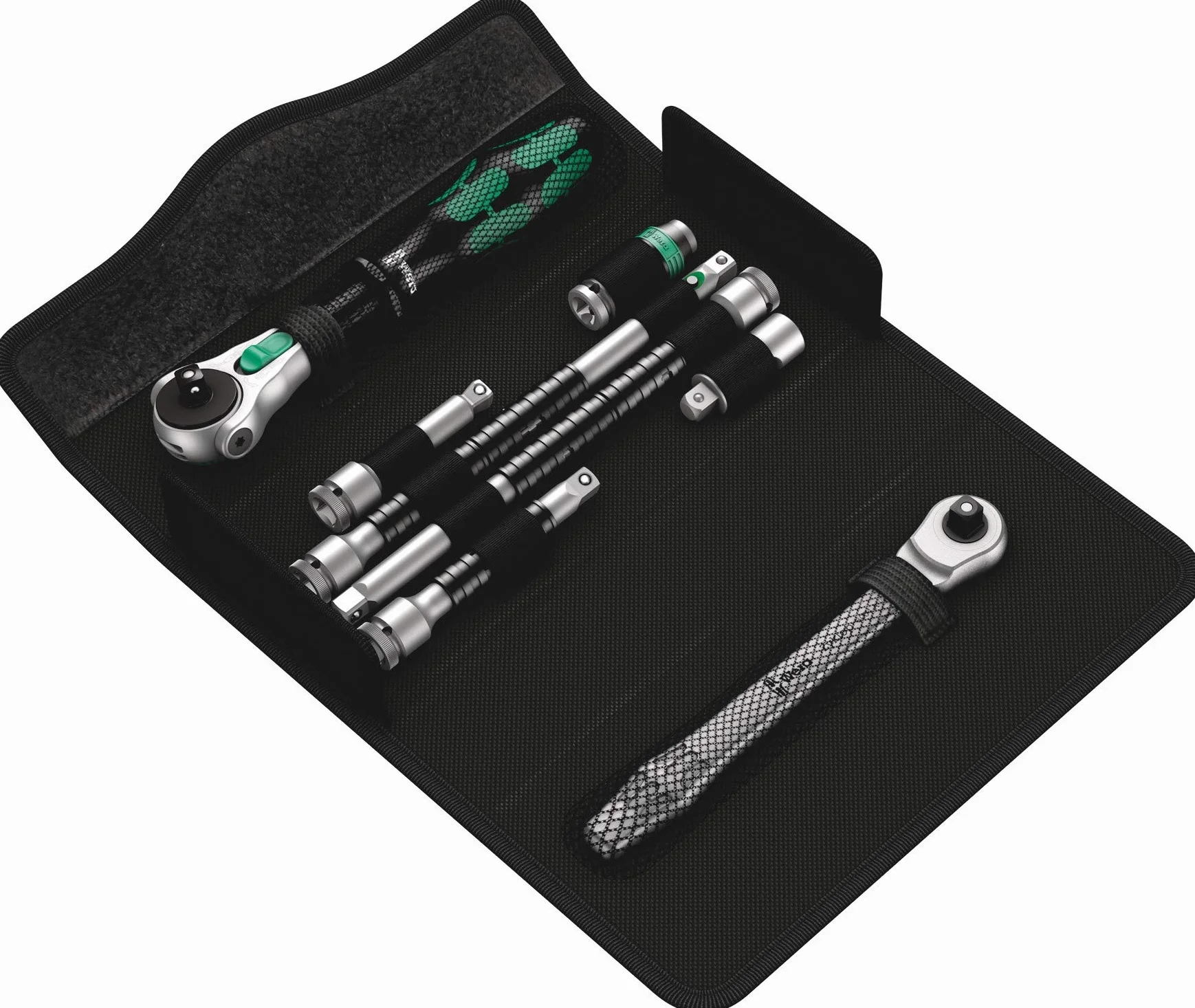 Wera 05135949001 Kraftform Kompakt Zyklop MS1 Metal/Speed 1/4 Zoll, 8-teilig, 8 Stück, Farbig, One Size