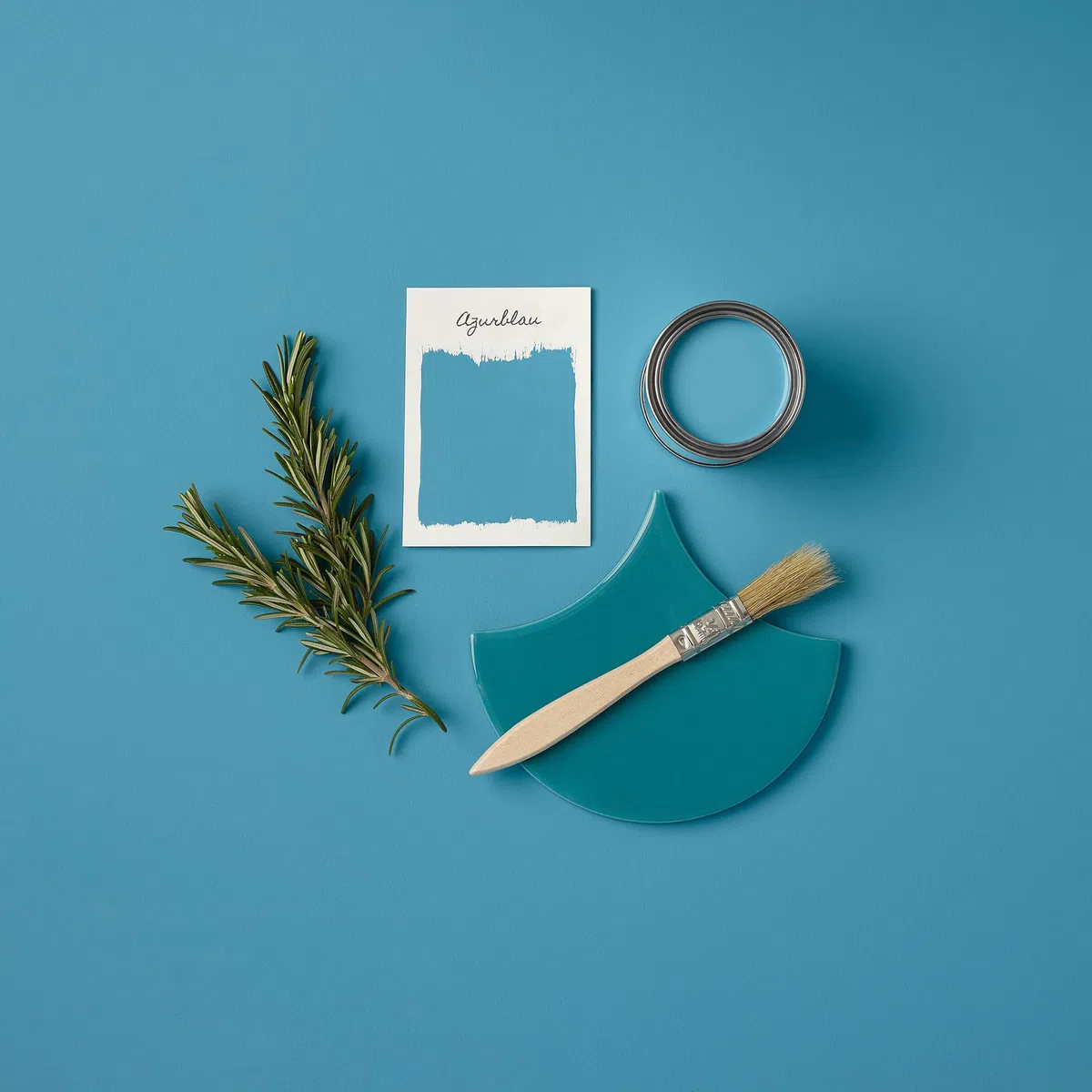 Rust-Oleum wasserfeste blau Fliesenfarbe für Badezimmer in Seidenglanz Finish - Azurblau 750ML