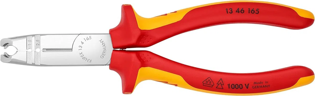KNIPEX Abmantelungszange isoliert VDE 165 mm 13 46 165