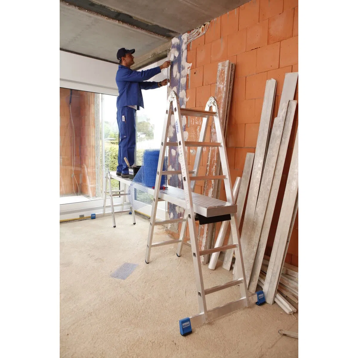KRAUSE | TeleBoard | Alu-Teleskop-Bohle | Länge 2,05-3,50 m
