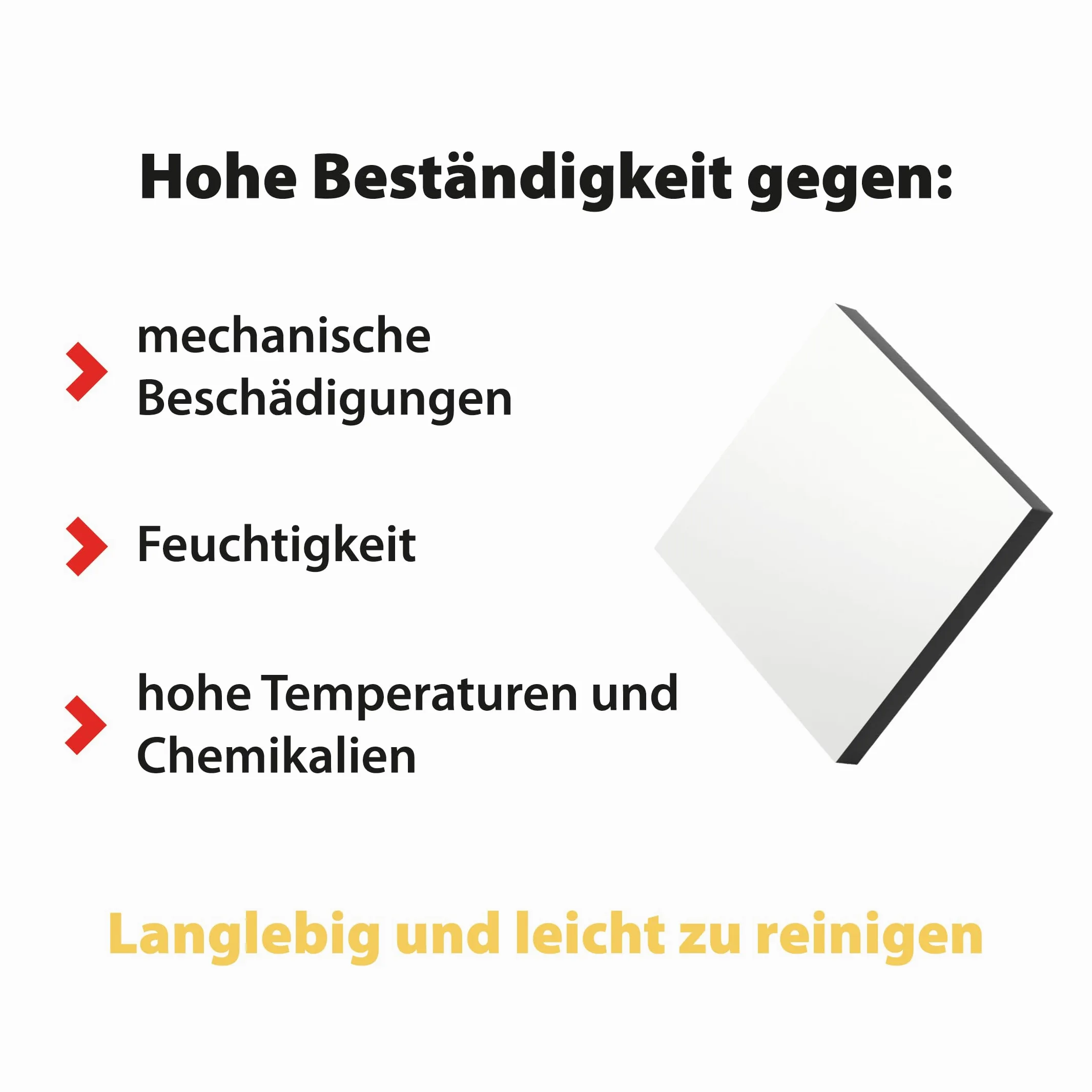 Platten HPL 40x70 cm - 10 mm dick (Weiß), langlebig,Solide, feuchtigkeitsbeständig, Vollkernplatten, Badezimmerarbeitsplatte, Arbeitsplatte