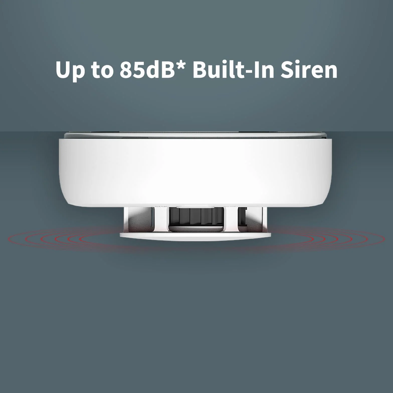 Aqara Rauchmelder, Erfordert Aqara Zigbee 3.0 Hub, Feuermelder Rauchwarnmelder mit 85dB-Sirene, Brandmelder mit Ultralange Akkulaufzeit, Unterstützt HomeKit, Alexa, Google, Matter Over Bridge
