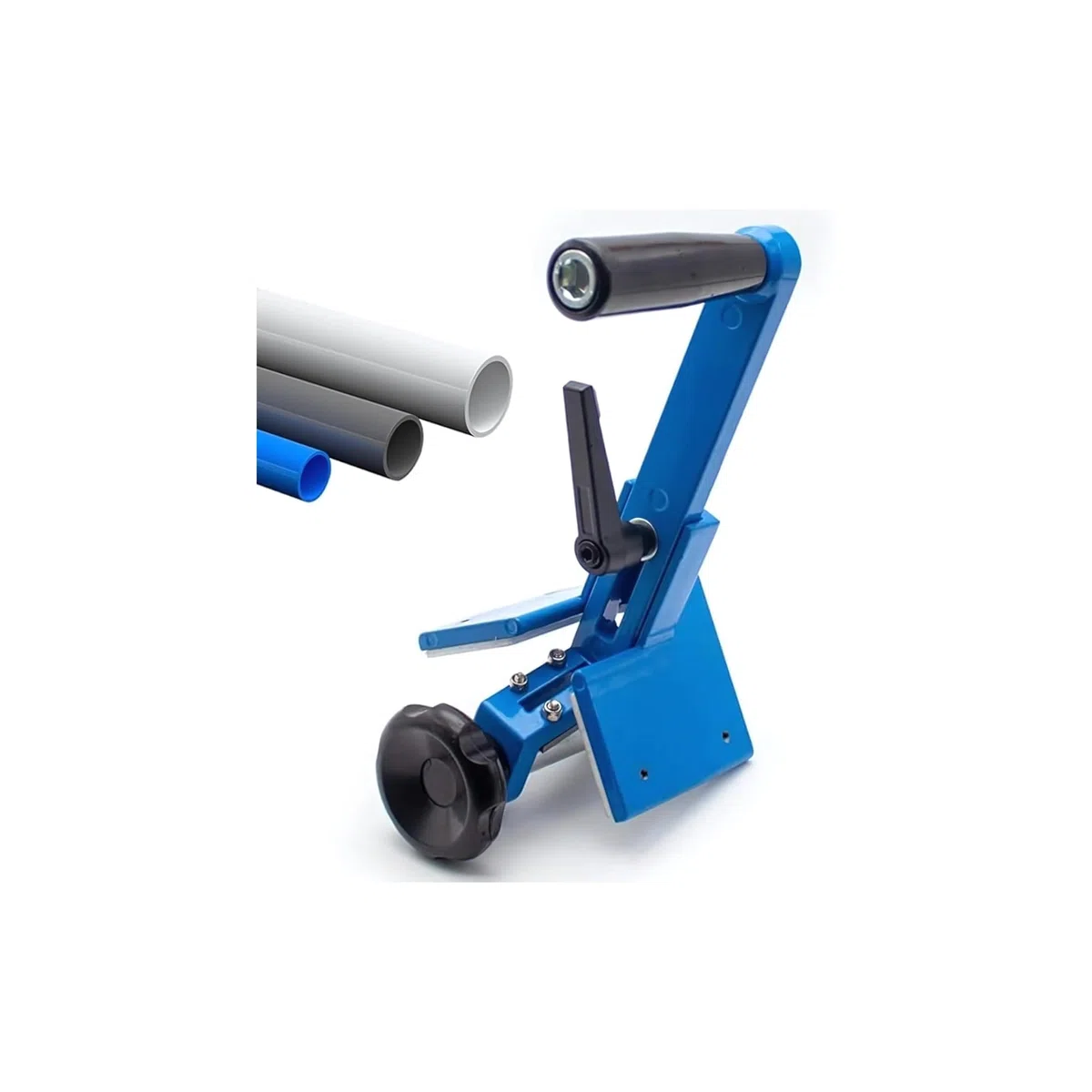 Profi Rohrabschräger (40-315mm) für Kunststoffrohre PE, PP, PVC, PVDF – Anfasgerät mit Antihaftbeschichtung, Aluminiumguss