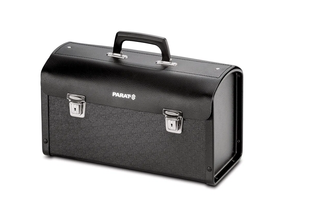 PARAT NEW CLASSIC Individual M leere Werkzeugtasche 15 L | Robuste Ledertasche mit ABS-Seiten & Steckschlössern | Kompakte Profi-Werkzeugtasche mit Tragegriff | Sicher & funktional im Einsatz