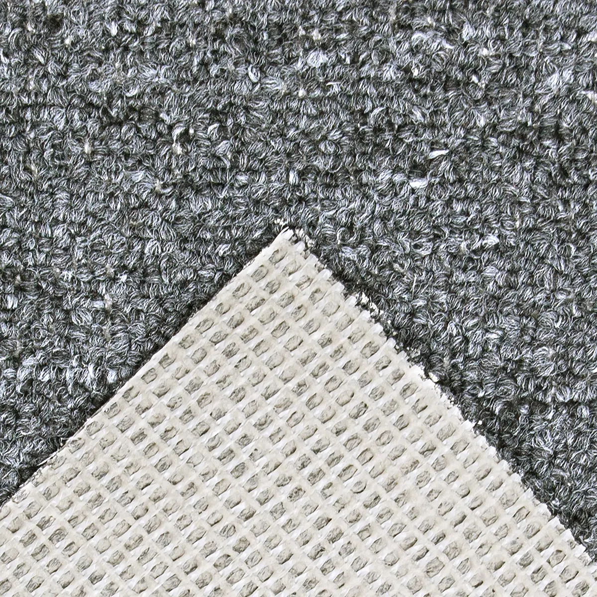 andiamo Teppichboden Henry - pflegeleicht und einfach zu verlegen - Auslegware Teppichboden - Meterware Bodenbelag in Schlingenstruktur mit Trittschalldämmung 200 x 600 cm Anthrazit