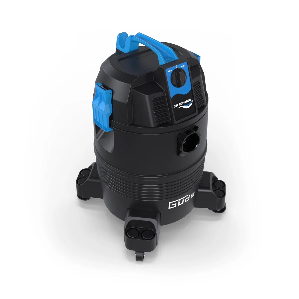 Güde GS 30-1600 3 in 1 Schlammsauger – 230 Volt, 1600 Watt, 180 Millibar Unterdruck, 30 Liter Behälter, 4 Meter Saugschlauch, Saugrohr, Kombidüse, Fugendüse, Teichbürste, für Teich- und Poolreinigung